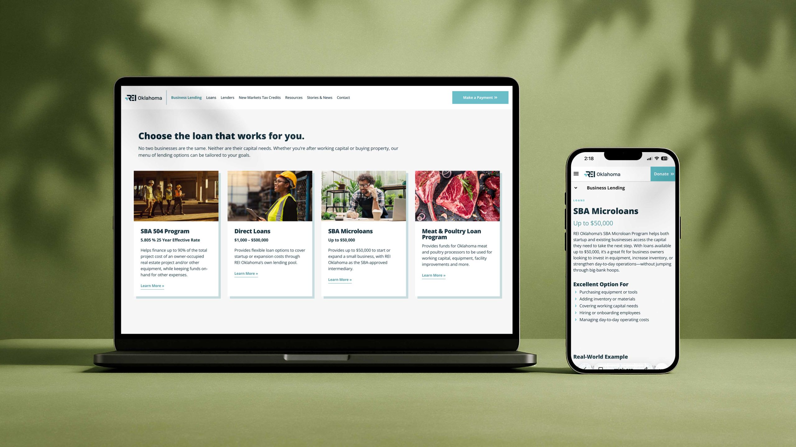 The brand strategy influenced the user experience of the website, manifesting itself as clear, structured, helpful information